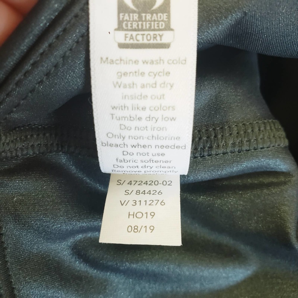 Athleta Size XS Elation Ultra High Rise Tight‎ Leggings Pocket Shimmer Green - Picture 12 of 12